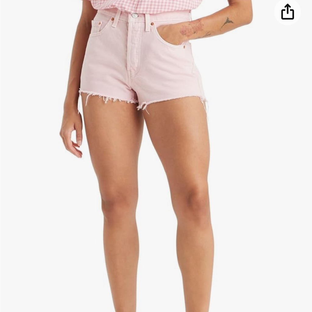 Brand New Pink Levi&acirc;s 501 Shorts